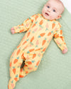 Happy Carrot Organic Baby Sleepsuit – Organic Cotton Babygrow - Kite