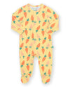 Happy Carrot Organic Baby Sleepsuit – Organic Cotton Babygrow - Kite