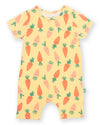 Happy Carrot Organic Baby Romper – Short Sleeve Organic Cotton Romper - Kite