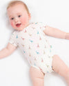 Sweet Giraffe Organic Baby Bodysuit – Organic Cotton Baby Vest - Kite