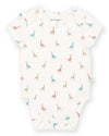 Sweet Giraffe Organic Baby Bodysuit – Organic Cotton Baby Vest - Kite