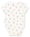 Sweet Giraffe Organic Baby Bodysuit – Organic Cotton Baby Vest - Kite