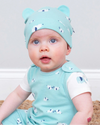 Ele Time Organic Baby Dungaree Set – 2 Piece Organic Cotton Outfit - Kite