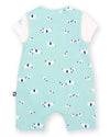 Ele Time Organic Baby Dungaree Set – 2 Piece Organic Cotton Outfit - Kite