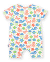 Under The Sea Organic Baby Romper – Short Sleeve Summer Romper - Kite