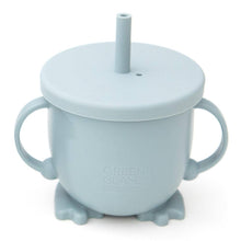  Silicone Baby Sippy Cup - Blue/Green/Pink - Green Island