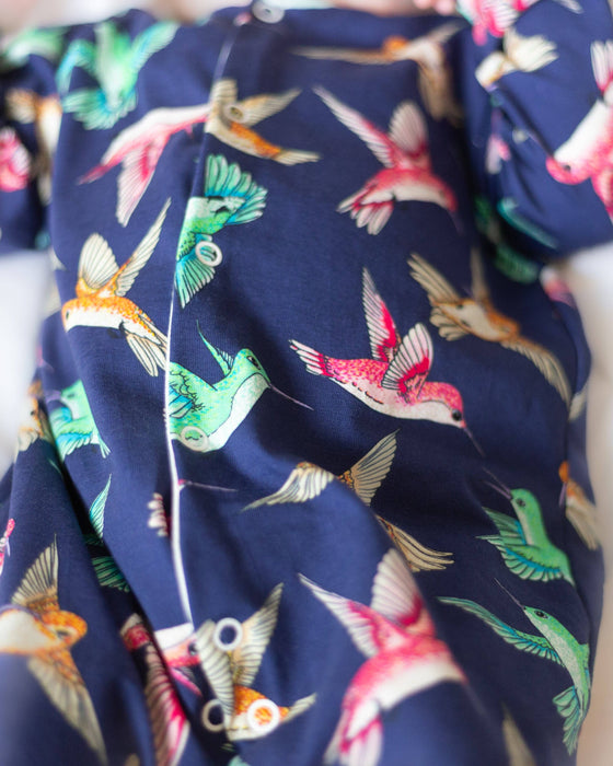 Hummingbird Cotton Sleepsuit - Fred and Noah