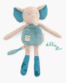  Elephant Rattle Blanket - Moulin Roty