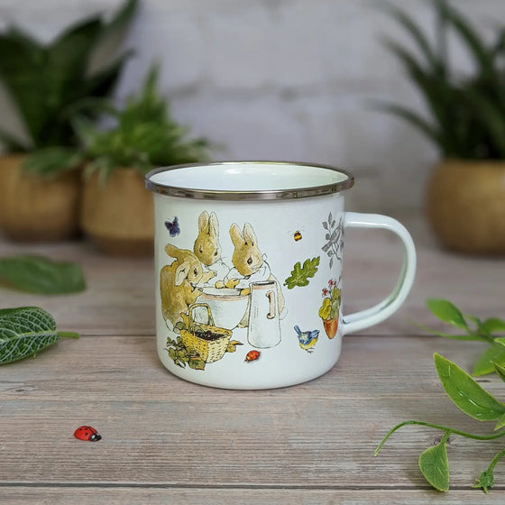 Beatrix Potter's Flopsy Bunnies Enamel Mug
