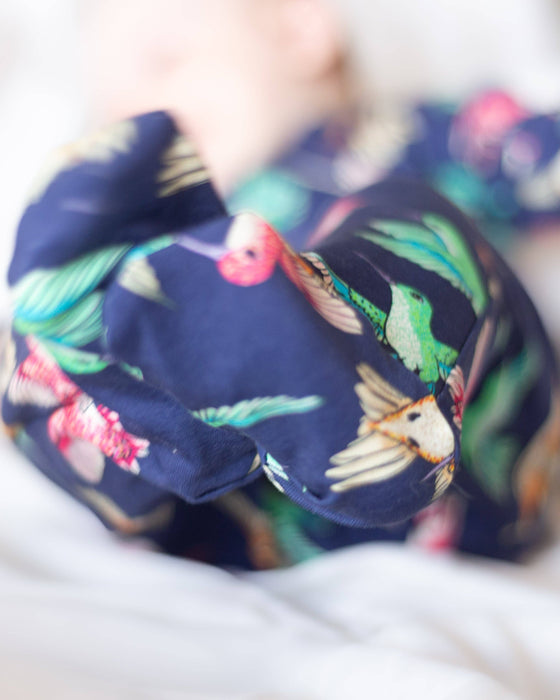 Hummingbird Cotton Sleepsuit - Fred and Noah