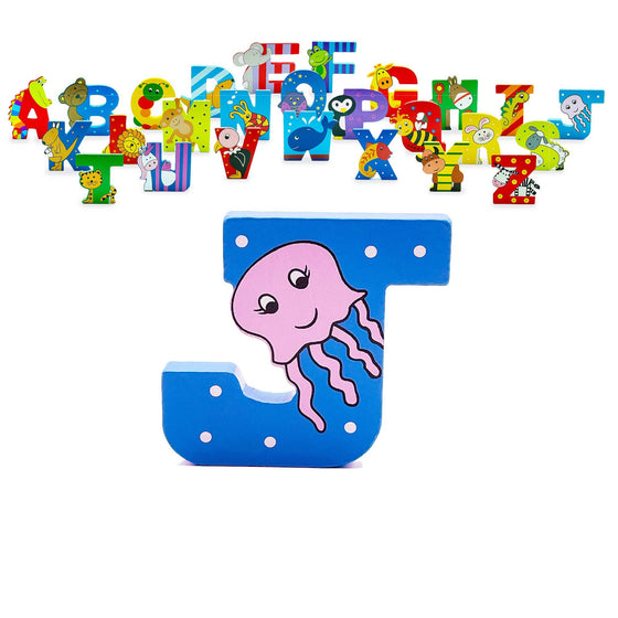 Alphabet Wooden letter J