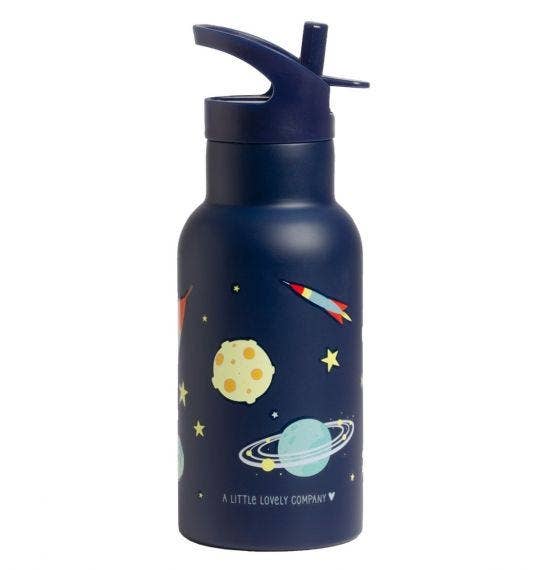 Space Theme Stainless Steel Drinks Bottle - A Little Lovely Company