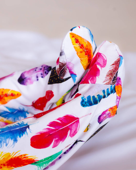 Rainbow Feather sleepsuit - Fred and Noah