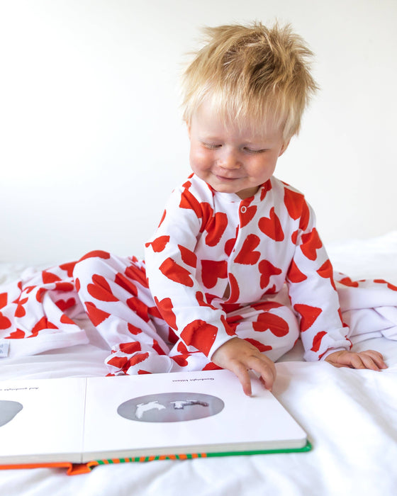 Love Heart Cotton Sleepsuit – Fred & Noah