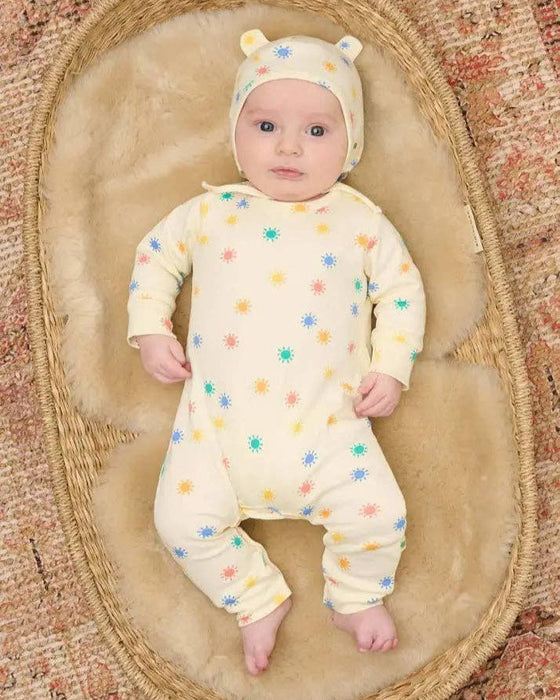 Rainbow Sunshine Organic Baby Playsuit – Dreamy - The Bonnie Mob