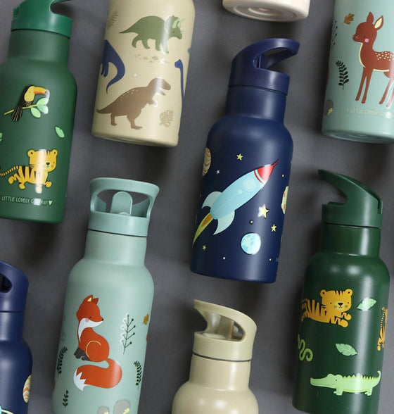 Space Theme Stainless Steel Drinks Bottle - A Little Lovely Company