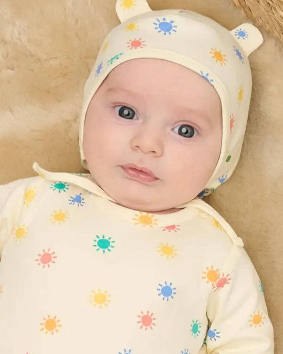 Rainbow Sunshine Organic Baby Playsuit – Dreamy - The Bonnie Mob