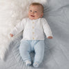Cypress White Knit Baby Cardigan - Emile et Rose
