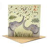 2nd Birthday Card - Elephants - Ink Snail Limited