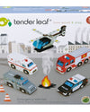 Emergency Vehicles Wooden Toy Set – Tender Leaf Toys