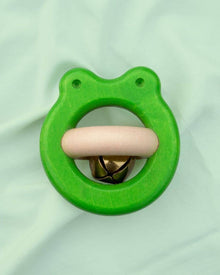  Wooden Rattle Frog with Bell - Bajo