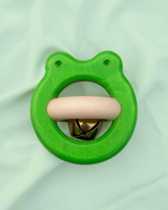 Wooden Rattle Frog with Bell - Bajo