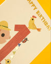 Age 1 Birthday Card – Farmyard Scene by Raspberry Blossom