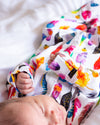 Rainbow Feather sleepsuit - Fred and Noah