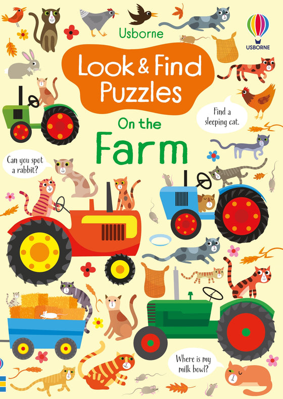 LOOK AND FIND PUZZLES ON THE FARM (PB)