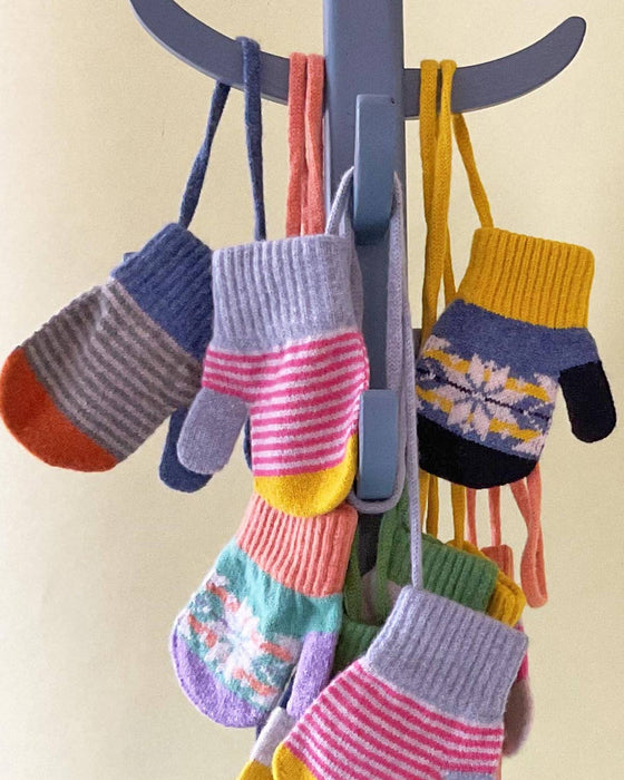 Kids' Patterned Lambswool Mittens & Gloves - Catherine Tough