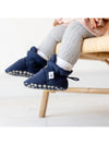 Stay-On, Non-Slip Bootie - Navy - Perfect Pram Slipper - The Little Sock Company