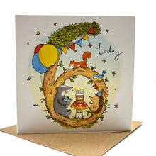  6th Birthday Card - Woodland Hedgehog - Ink Snail Limited