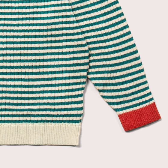 Little Green Radicals From One To Another Everglade Striped Knitted Jumper