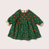 Little Green Radicals Apple Day After Day Reversible Corduroy Pocket Dress
