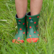  Red Apples Lined Classic Wellington Boots - Little Green Radicals