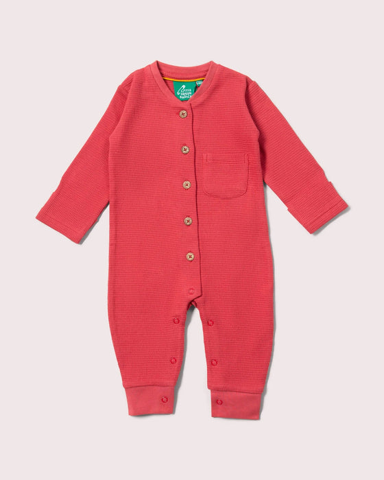 Holly Berry Organic Waffle Playsuit
