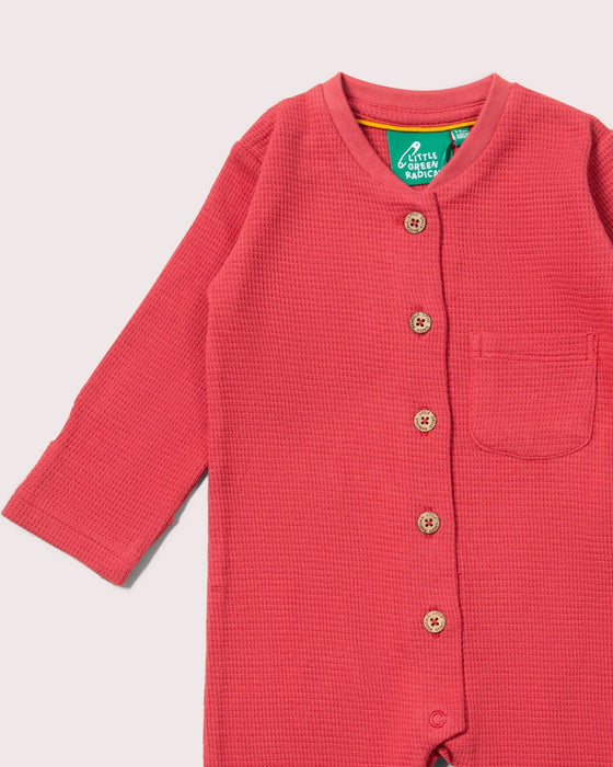 Holly Berry Organic Waffle Playsuit