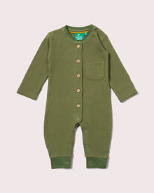  Chive Organic Waffle Playsuit - Little Green Radicals