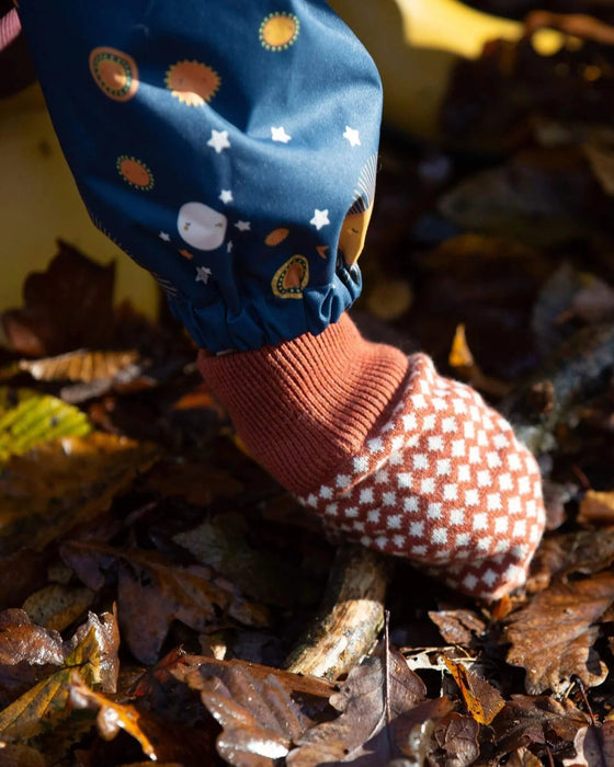 Ginger Diamonds Knitted Mittens - Little Green Radicals