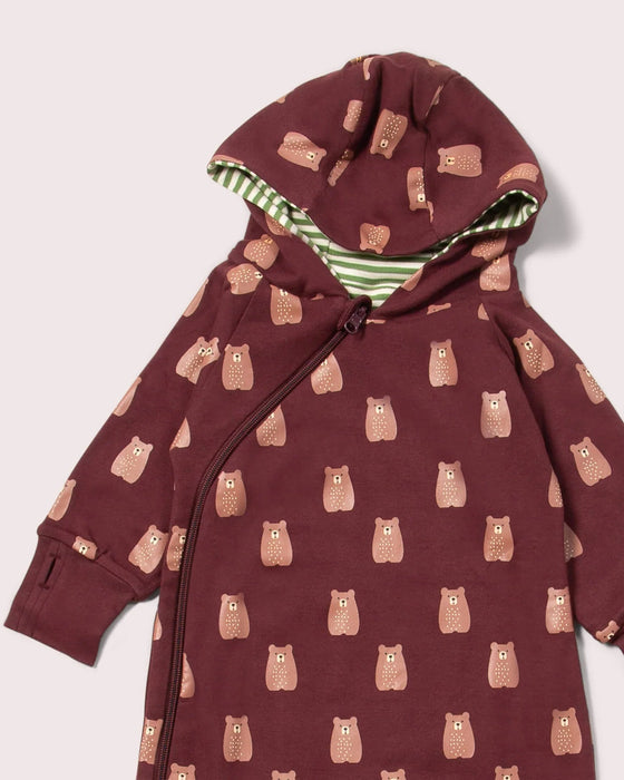 Brown Bears Hooded Snug Suit - Little Green Radicals
