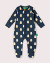 Blue Penguins Organic Zip Babygrow - Little Green Radicals