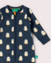 Blue Penguins Organic Zip Babygrow - Little Green Radicals