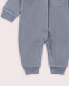 Corn Blue Organic Waffle Playsuit - Little Green Radicals