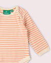 Little Green Radicals Little Unicorns organic cotton baby bodysuit 2 pack with printed and striped designs.