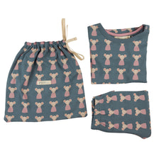  Pigeon Organics Pyjamas In A Bag - Mouse, Pink Dress