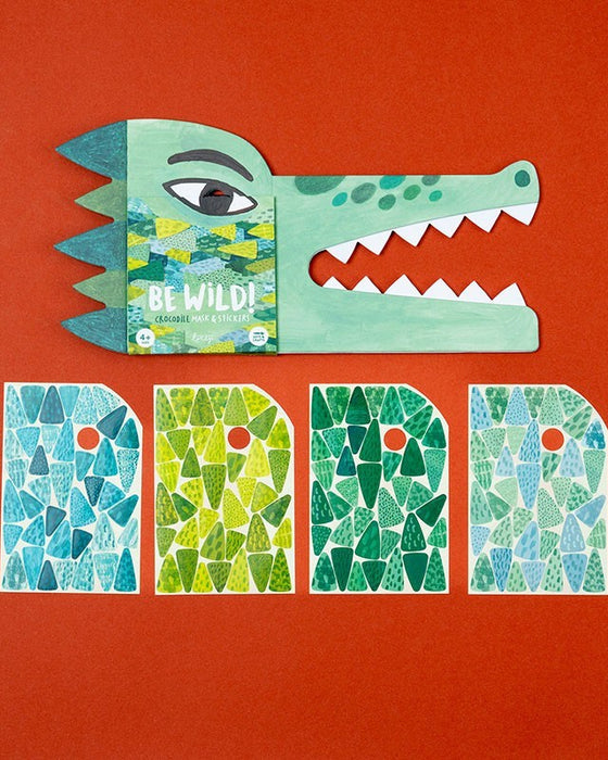 🐊 BE WILD! CROCODILE Mask & Stickers - Londji