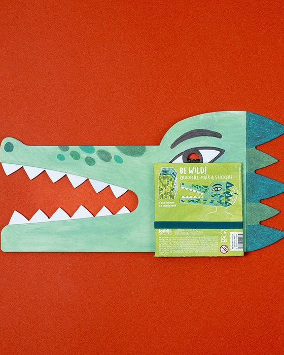 🐊 BE WILD! CROCODILE Mask & Stickers - Londji