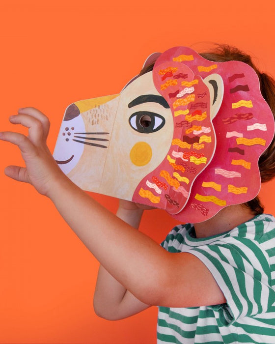 🦁 BE WILD! LION Mask & Stickers - Londji