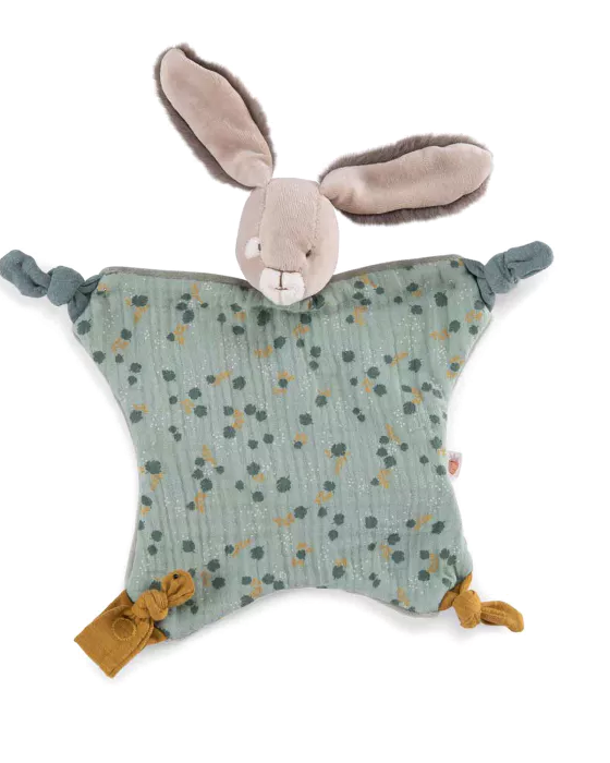 Sage Rabbit cuddly toy | Comforter | Moulin Roty | The Blue Zebra