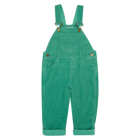 Emerald Chunky Cord Dungarees - Dotty Dungarees